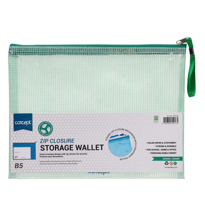 Concept B5 Mesh Storage Wallet