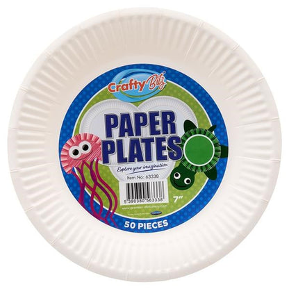 Paper Plates Set Of 50 7"
