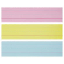 Wipe-off Reusable Phrase Strips 3"x12" - Coloured Pack of 30