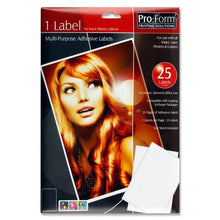 **Pro:Form 25 Sheets - 1 Label 199X289Mm