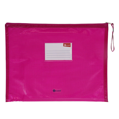 Premier Office Pack of 5 A4 Mesh Storage Wallets