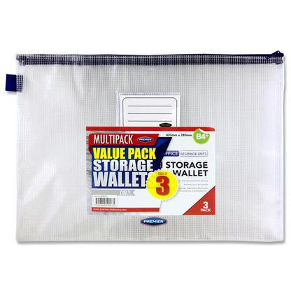 Concept Pack of 3 B4 Mesh Storage Wallets