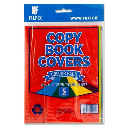 **Student Solutions Heavy Duty Copy Book Covers Coloured - Pack Of 5