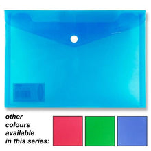 Concept A5 Plastic Button Wallet Clear