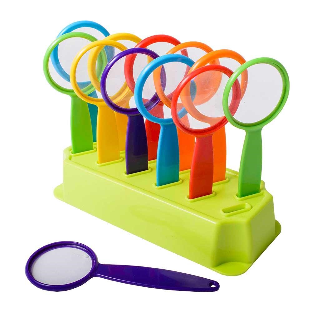 **Handy Magnifiers In Stand - Set Of 12