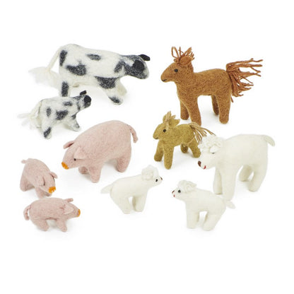 Felt Farm Animal Set