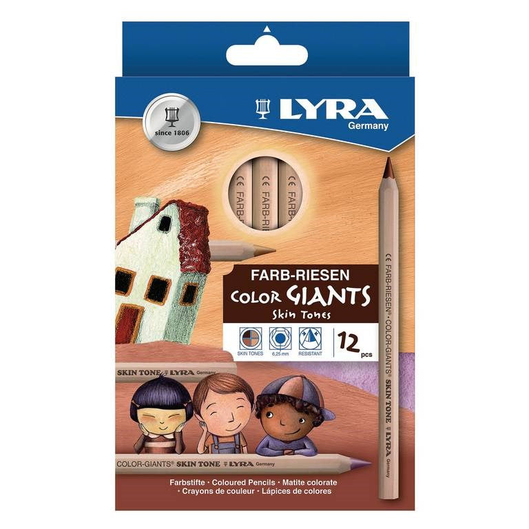 Lyra Skin Tone Colouring Pencils Pk12