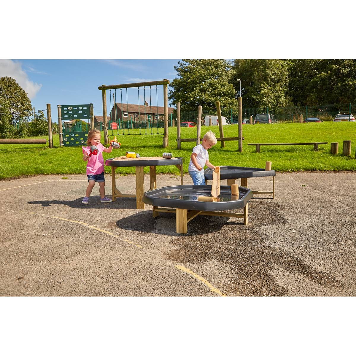 Outdoor Play Tray Stands from Hope Education - Set of 3