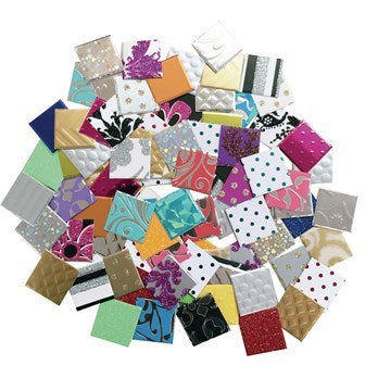 **Jumbo Textured Paper Mosaics Assortment - Pack Of 2000