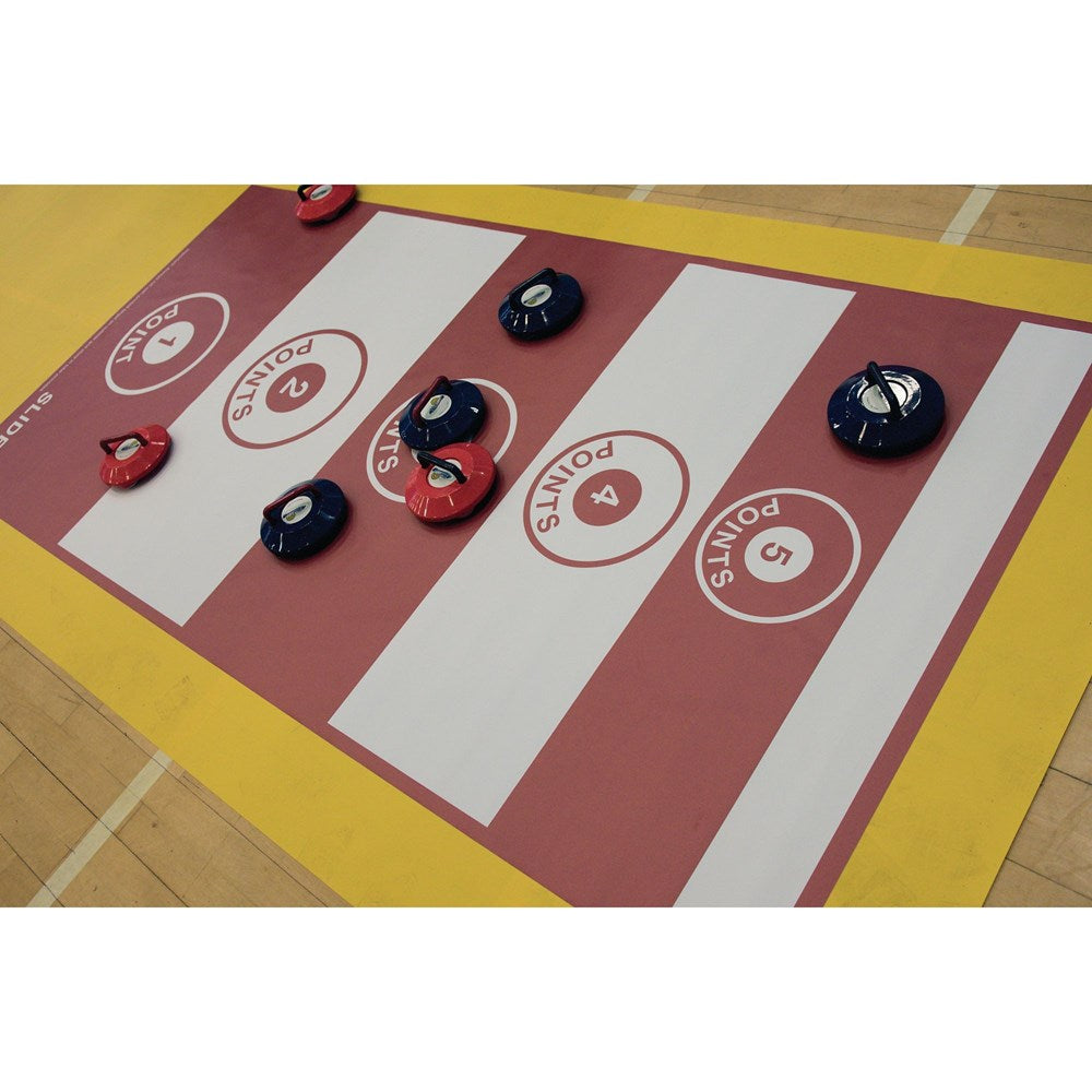New Age Kurling/Bowls Sliders Target - Maroon/White - 240cm