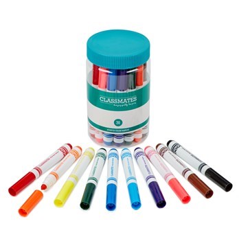 Classmates Colour Marker Pen – Assorted, Pack Of 20