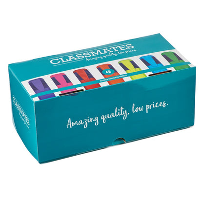 Classmates Highlighters - 7 Assorted Colours - Pack of 48