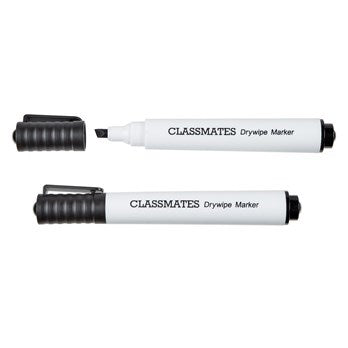 Classmates Whiteboard Marker Black, Chisel Tip – Pack Of 50