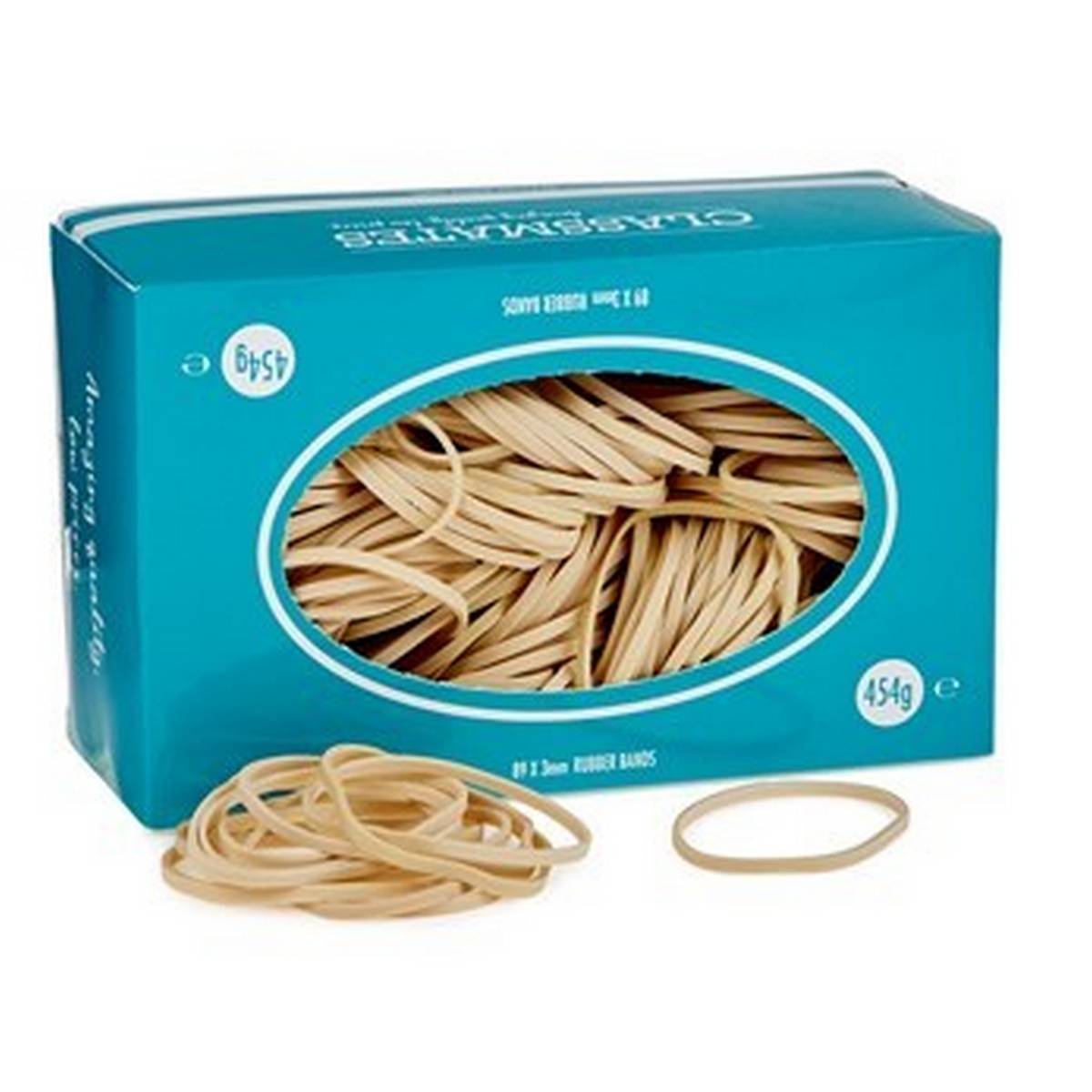 **Classmates Rubber Bands - 89x3mm - Pack of 454g