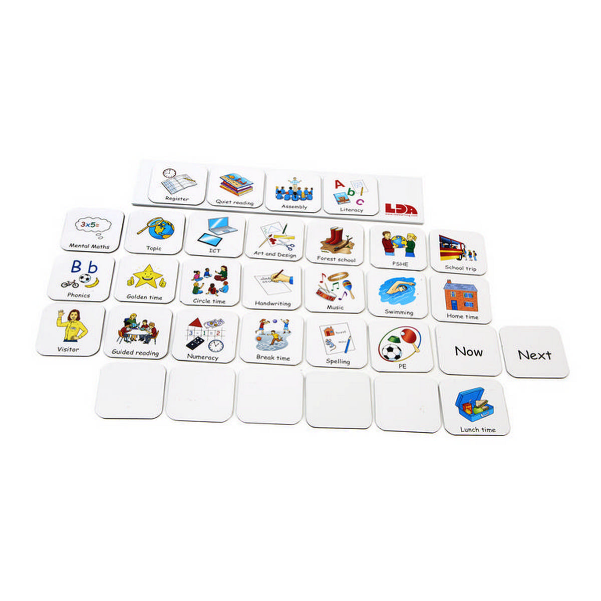 LDA Visual Timetable Inserts