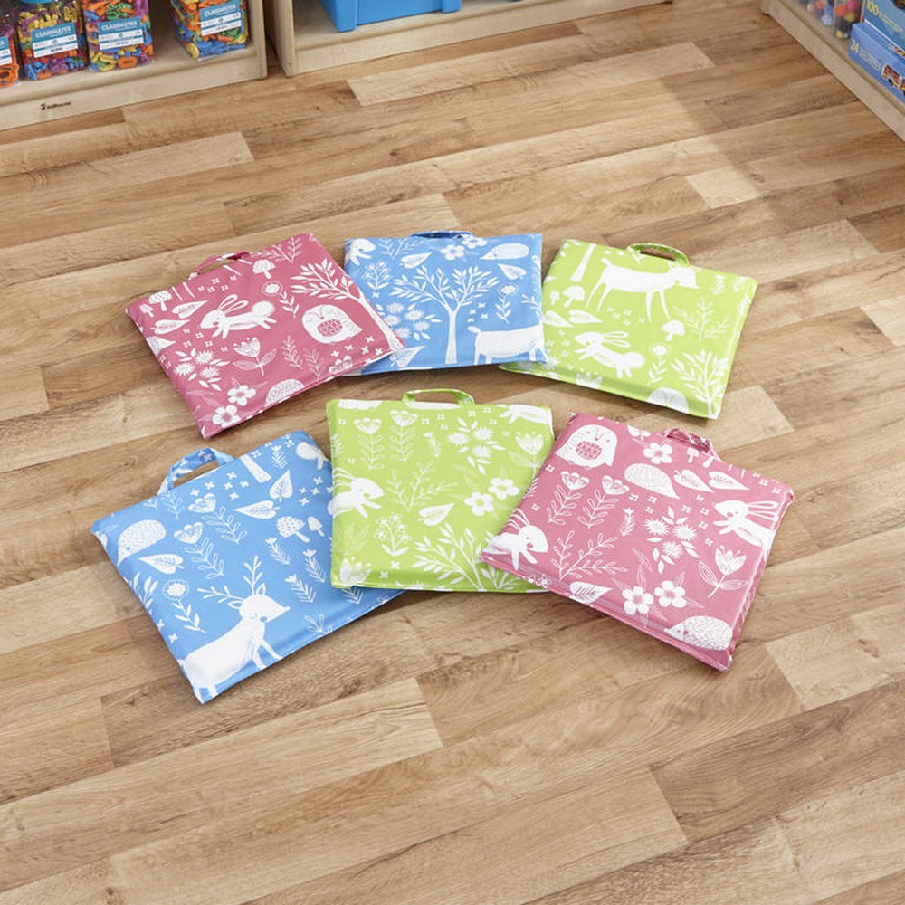 Brights - Set Of 5 Quilted Sit Upons