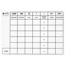 Dry-Wipe Place Value Boards Pack Of 6