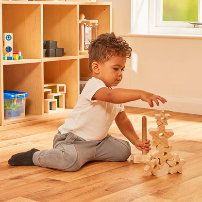 Small Wooden Stacker - Star