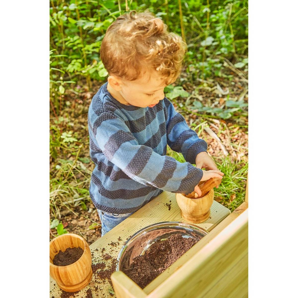 Wooden Pestle Mortar