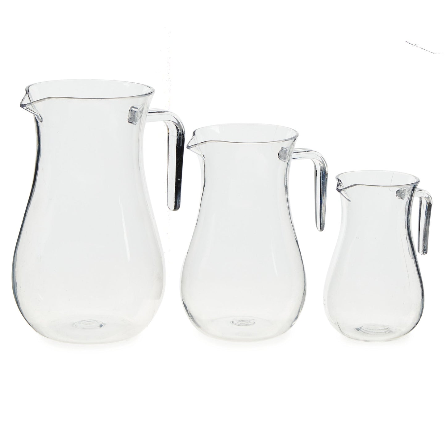 Transparent Jugs Pk 3