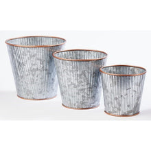 Metal Planters 3pk