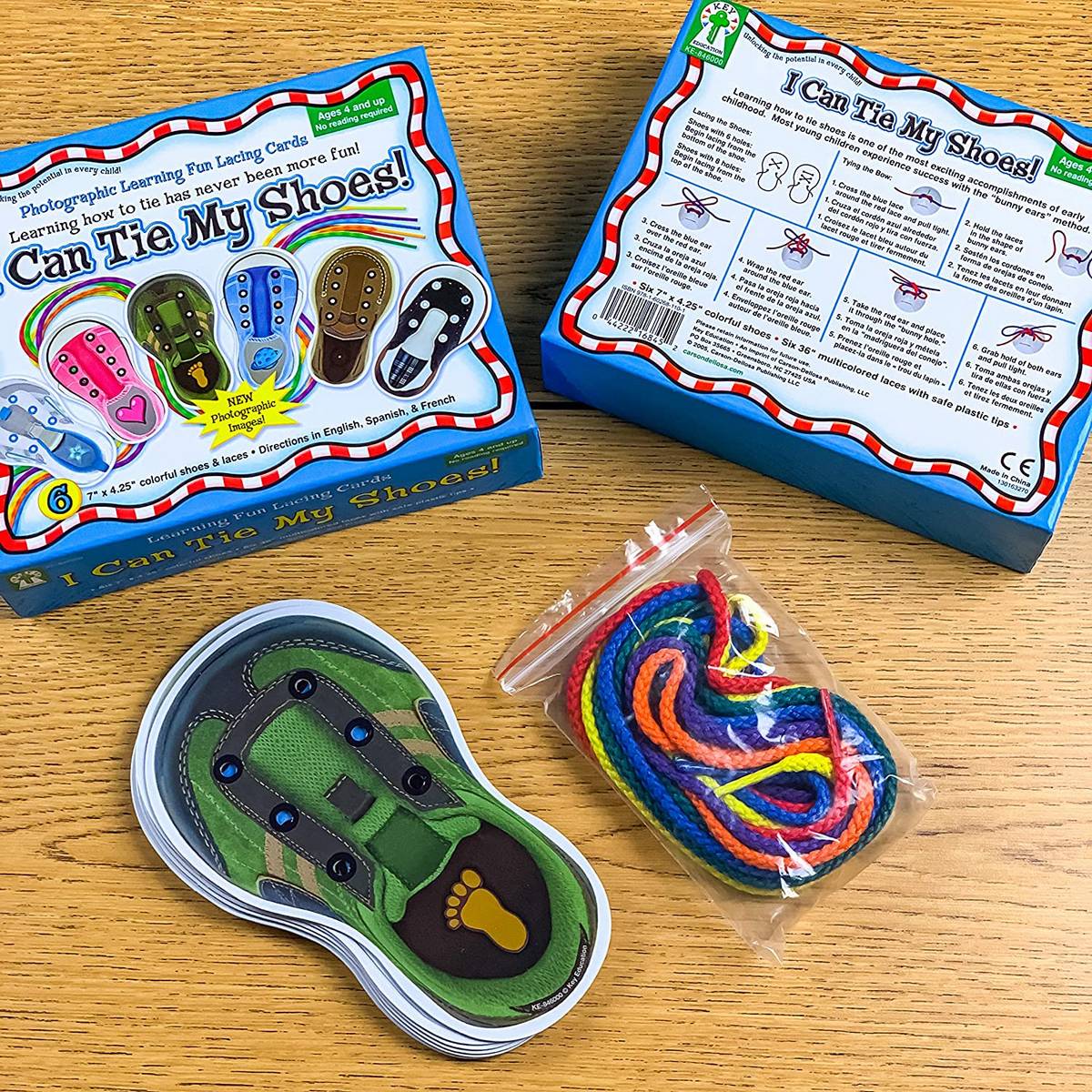 I Can Tie My Shoes Lacing Cards