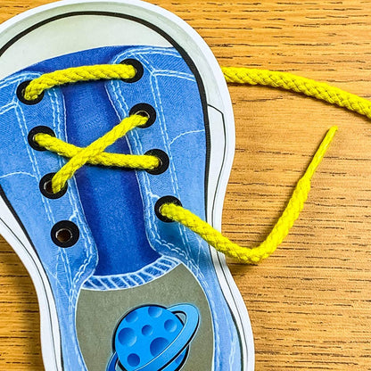 I Can Tie My Shoes Lacing Cards