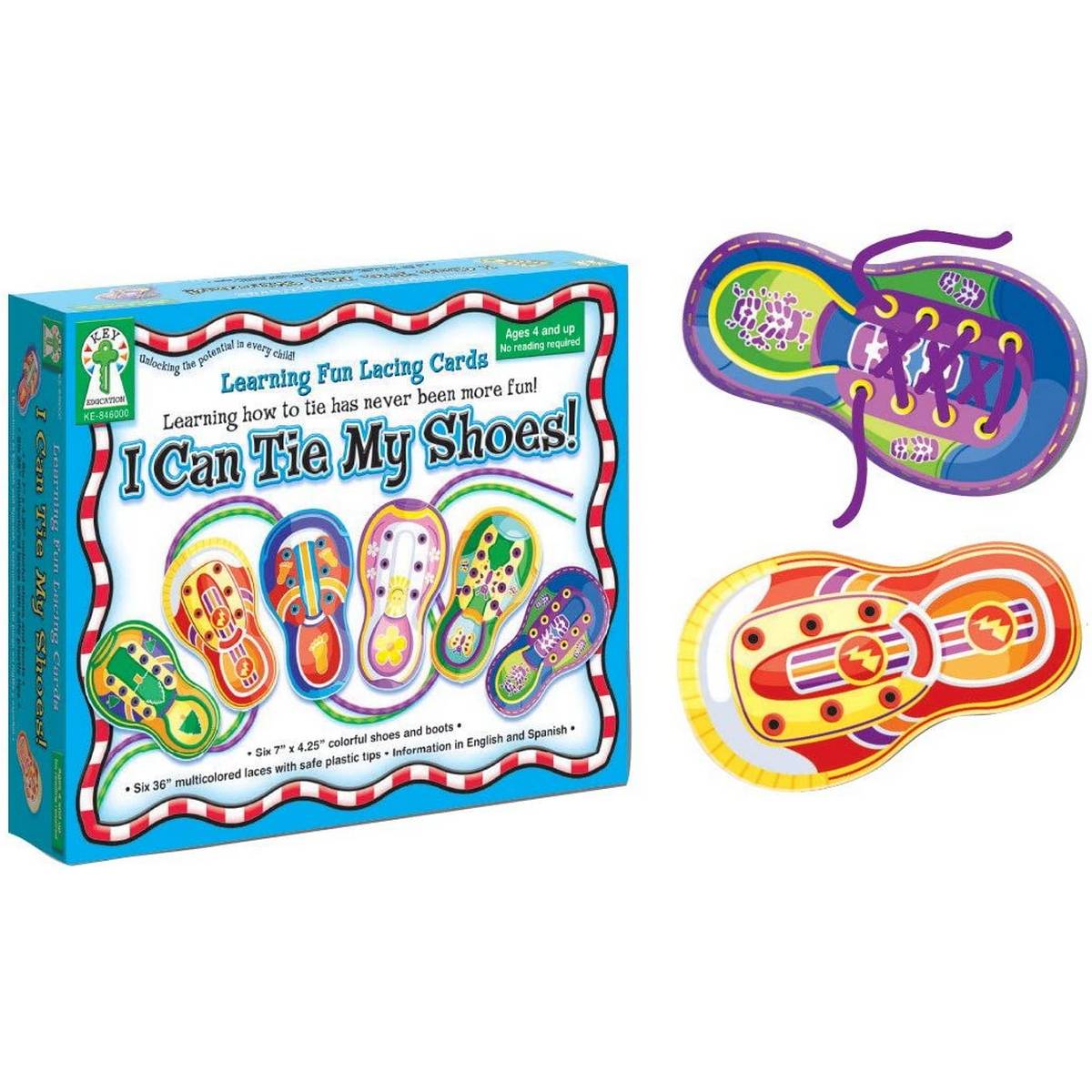 I Can Tie My Shoes Lacing Cards