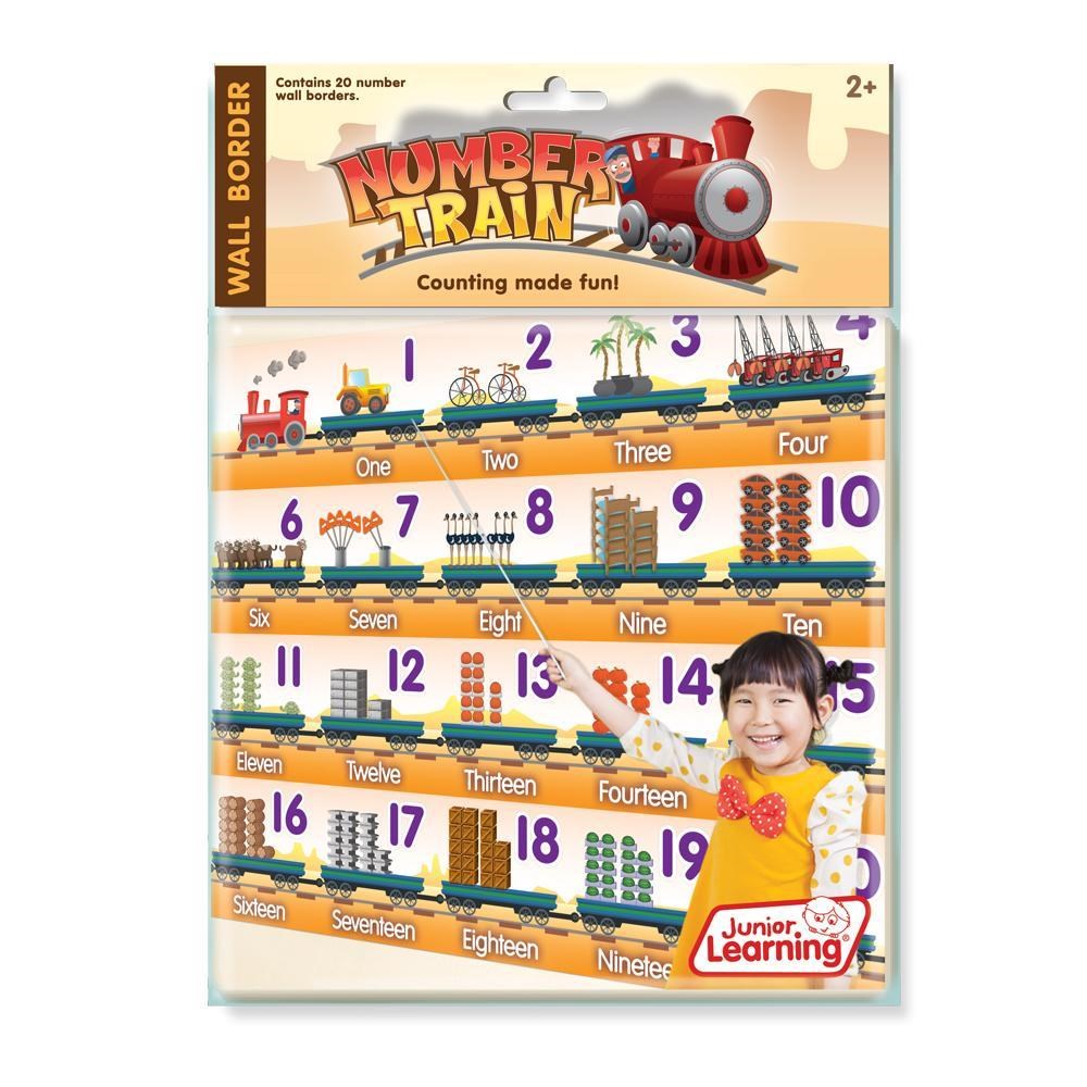 Junior Learning Number Train Wall Border