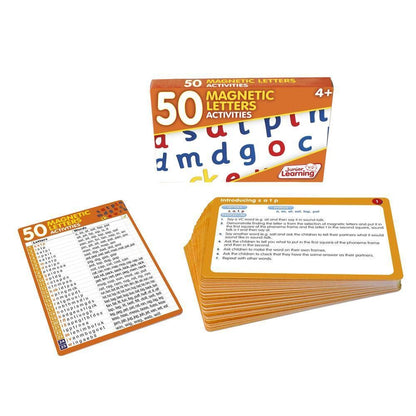 50 Magnetic Letters Activities Cards