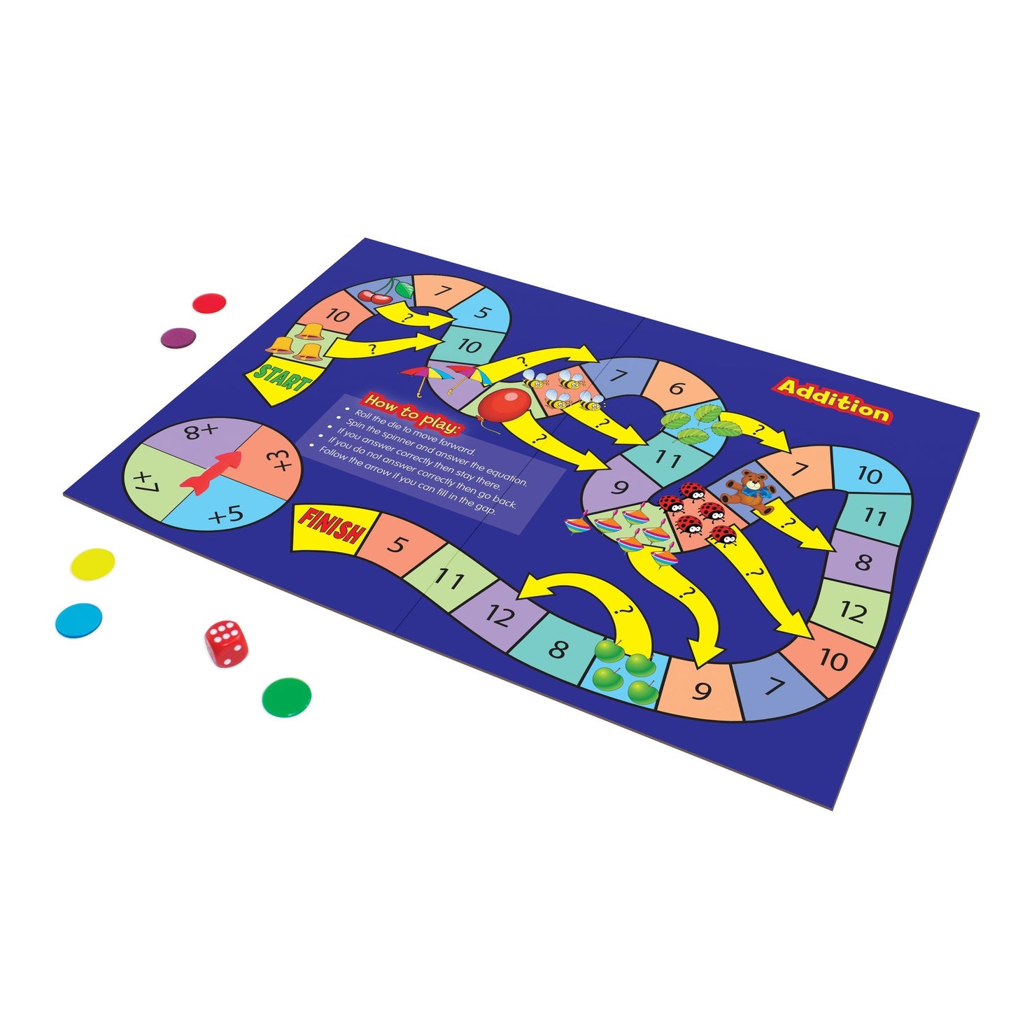 Junior Learning Maths Board Game Set Of 4