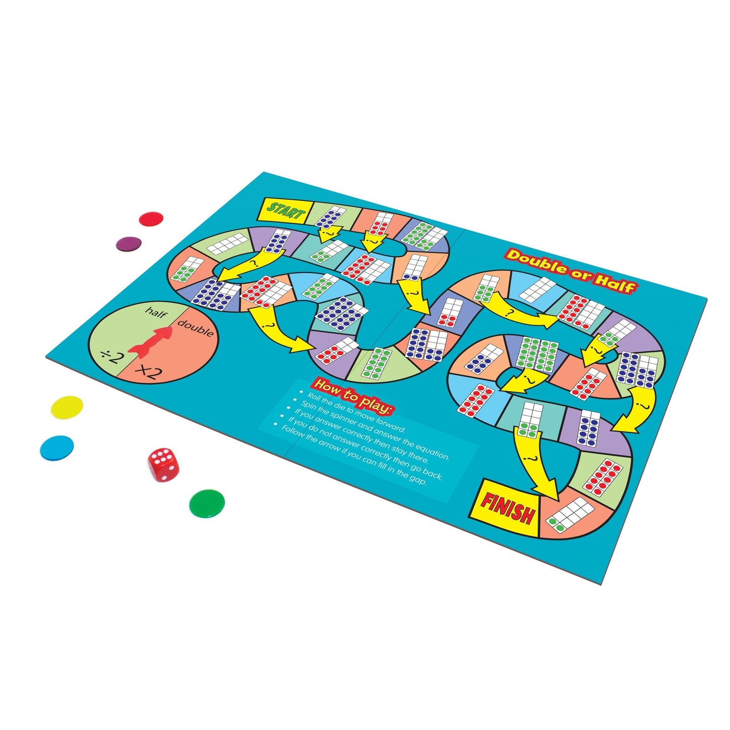Junior Learning Maths Board Game Set Of 4