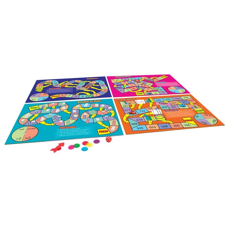 Junior Learning Maths Board Game Set Of 4