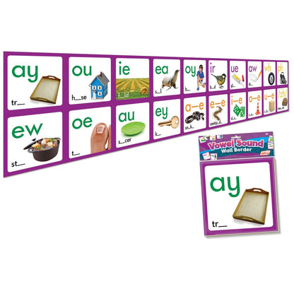 Junior Learning Vowel Sound Wall Border