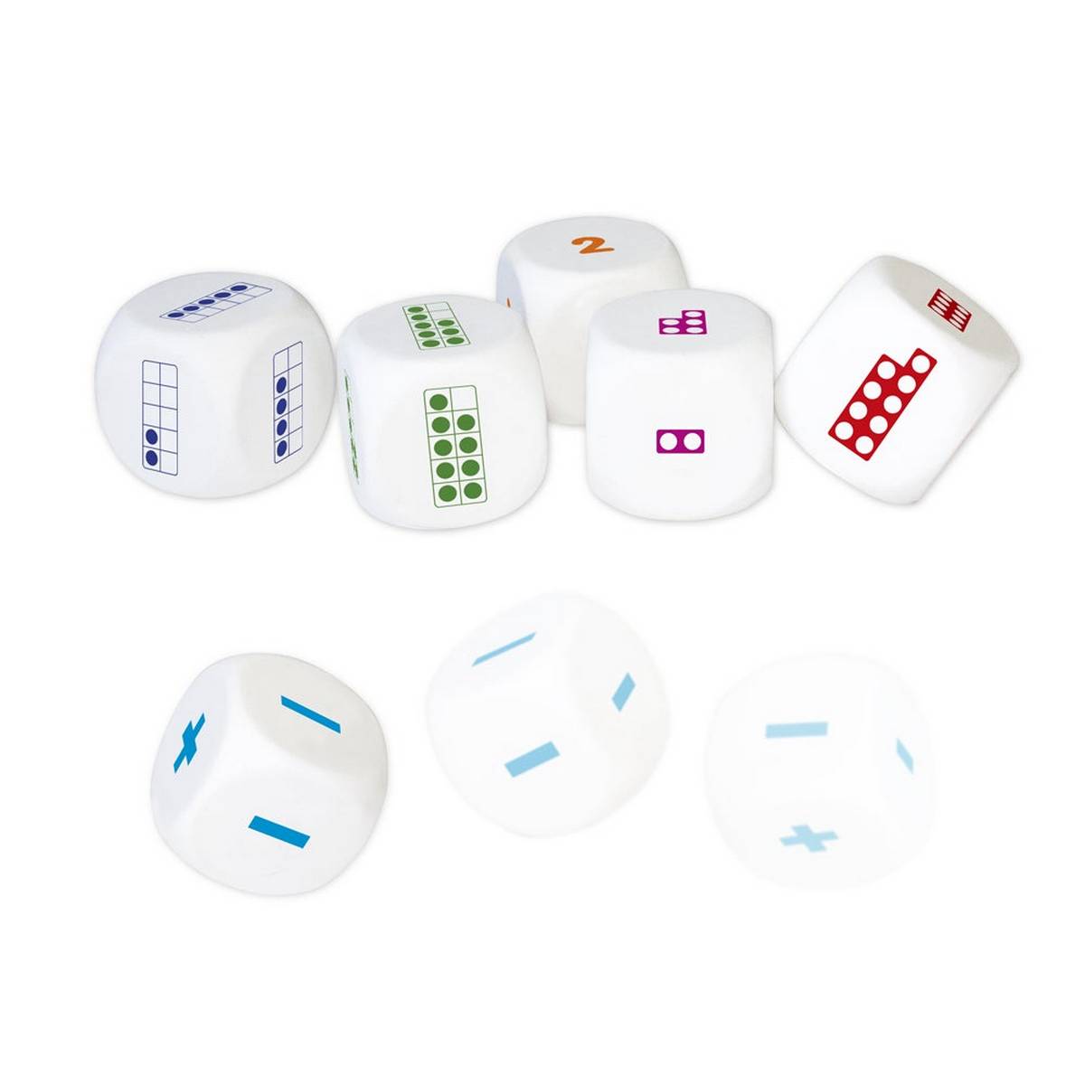 Number Dice Set of 6