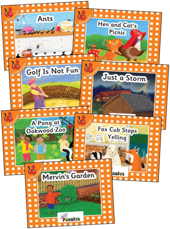 Jolly Phonics Decodable Readers Level 0 (Orange Level) Complete Set of 21 books - Just Starting to Read