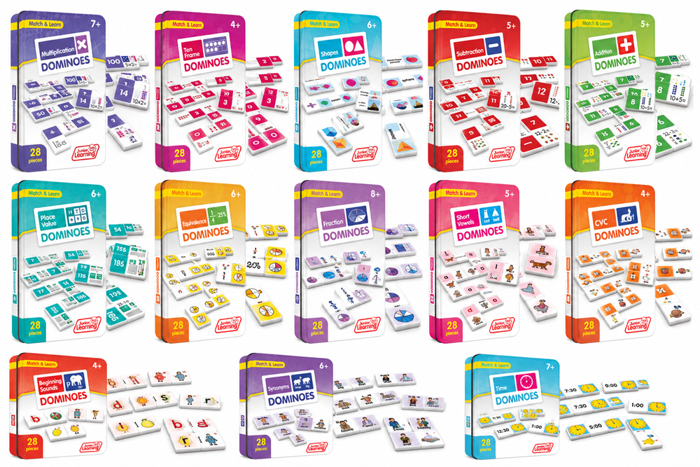 Junior Learning Maths Dominos Complete Kit