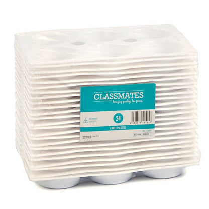 6 Well Paint Palette - Pack of 24