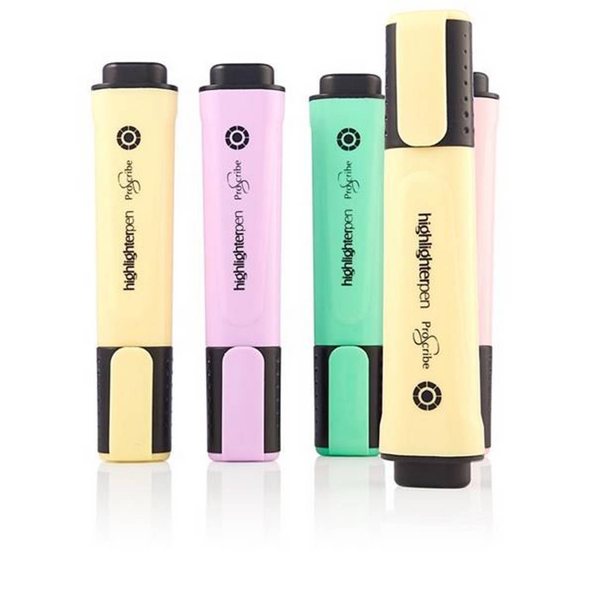 Pro:scribe Pkt.5 Highlighter Pens - Pastel