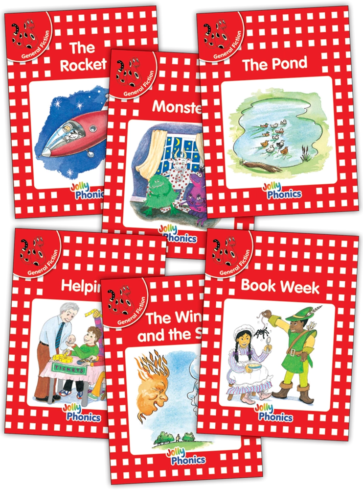 Jolly Phonics Decodable Readers Level 1 (Red Level) General Fiction