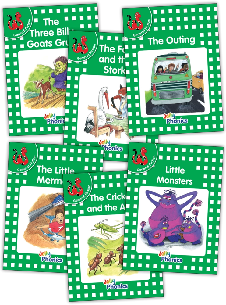 Jolly Phonics Decodable Readers Level 3 (Green Level) General Fiction