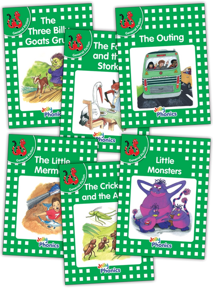 Jolly Phonics Decodable Readers Level 3 (Green Level) General Fiction
