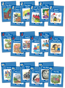Jolly Phonics Decodable Readers Complete Set Level 4 (Blue Level) (18 Titles)
