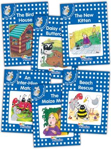 Jolly Phonics Decodable Readers Level 4 (Blue Level) Inky & Friends