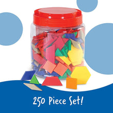 Plastic Pattern Blocks, 0.5 cm (Set of 250)