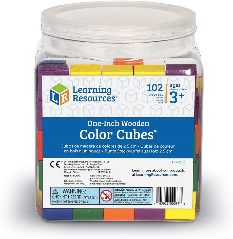 Wooden Colour Cubes™ (Set of 102)
