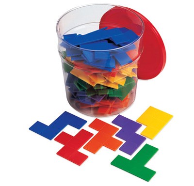 Rainbow Pentominoes (Tub of 72)