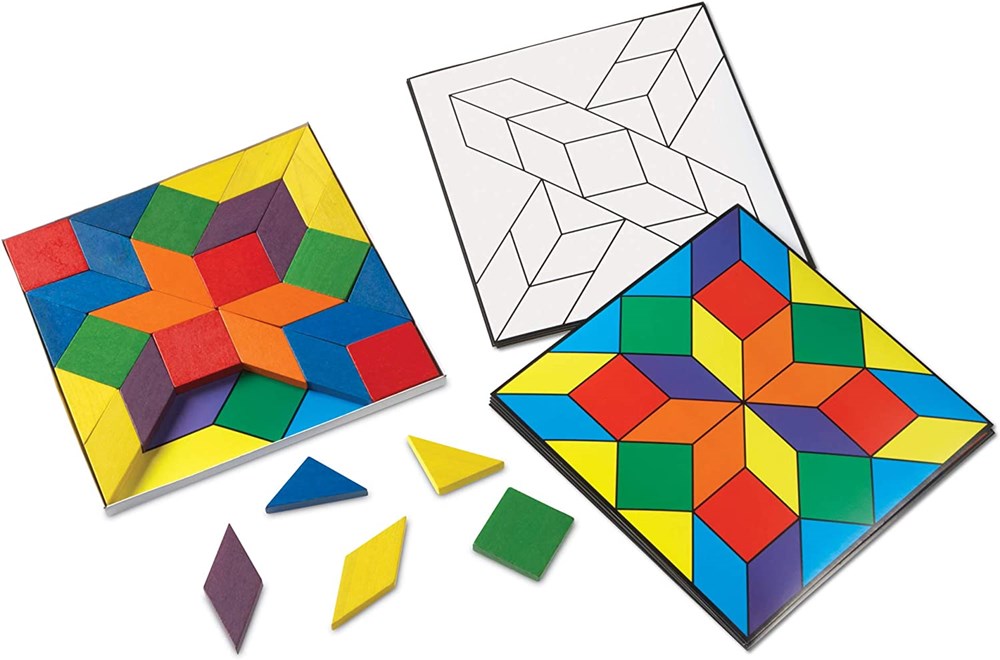 Parquetry Blocks  & Cards Set