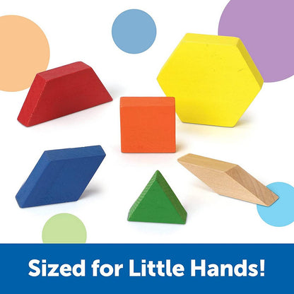 Wooden Pattern Blocks, 1 cm (Set of 250)