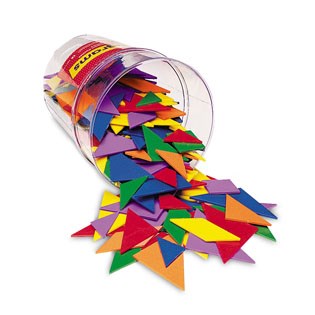 Learning Resources 6 Colour Tangrams (210 Pieces)